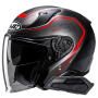 Casque jet HJC RPHA31 Kouv MC1SF + Kit Bluetooth Smart 21B Flat Black