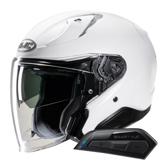 jet HJC RPHA31 Pearl White + Kit Bluetooth Smart 11B