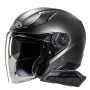Casque jet HJC RPHA31 Semi Flat Titanium+ Kit Bluetooth Smart 21B Flat Black