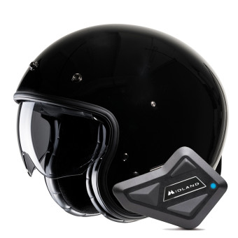 jet HJC V31 Black + Kit Bluetooth BT Mini