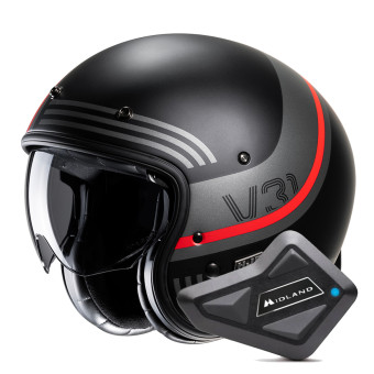 jet HJC V31 Byron MC1SF + Kit Bluetooth BT Mini