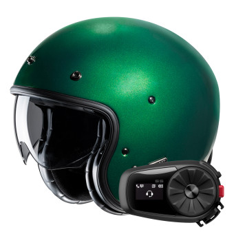jet HJC V31 Deep Green + Kit Bluetooth 5S Solo
