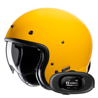 jet HJC V31 Deep Yellow + Kit bluetooth 5R Lite
