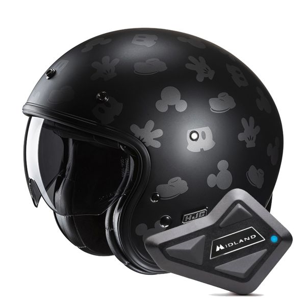 jet HJC V31 Disney Mickey MC5SF + Kit Bluetooth BT Mini