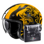 Casque jet HJC V31 Flame MC3 + Kit Bluetooth Lokui K10