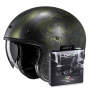 Casque jet HJC V31 Flame MC4SF + Kit Bluetooth Lokui K10