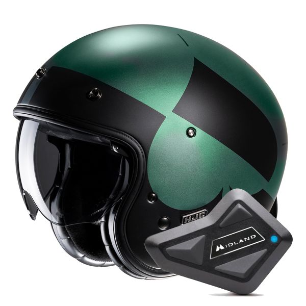 jet HJC V31 Kuz MC4SF + Kit Bluetooth BT Mini