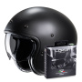 Casque jet HJC V31 Semi Flat Black + Kit Bluetooth Lokui K10