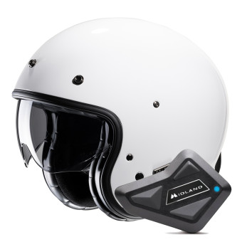 jet HJC V31 White + Kit Bluetooth BT Mini
