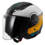 Casque jet LS2 Airflow II Cover White Brown OF616