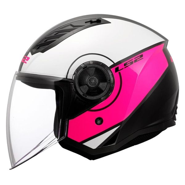 LS2 Funda Airflow II Blanco Rosa OF616