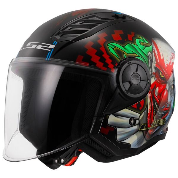 LS2 Airflow II Happy Dream OF616 + Kit Bluetooth Lokui K10