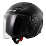 Casque jet LS2 Airflow II Solid Black OF616