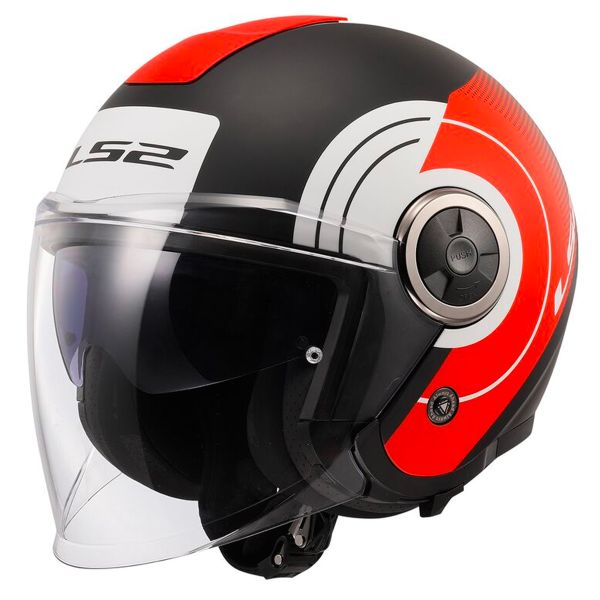 jet LS2 Classy Disko Black Red White OF620 jet LS2 Classy Disko Black Red White OF620