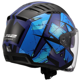 LS2 Copter II Kanji Azul OF600