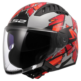 jet LS2 Copter II Kanji Gris claro OF600