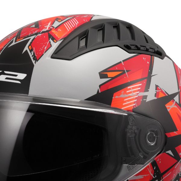 LS2 Copter II Kanji Gris claro OF600