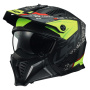 Casque jet LS2 Drifter Devor Matt Black H-V Yellow OF606