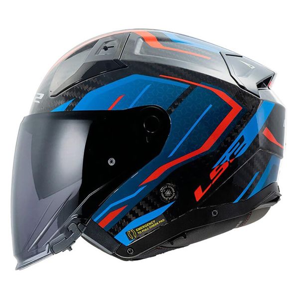 LS2 Infinity II C Urus Azul Rojo OF603