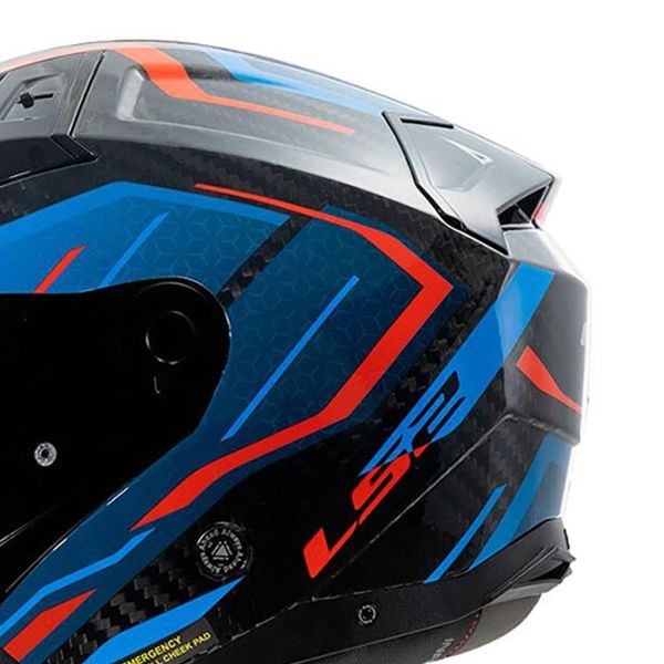 LS2 Infinity II C Urus Azul Rojo OF603