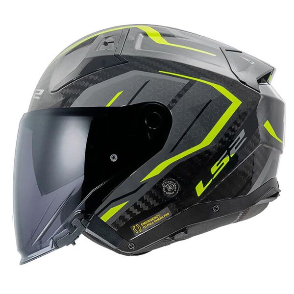 LS2 Infinity II C Urus H-Vis Amarillo OF603