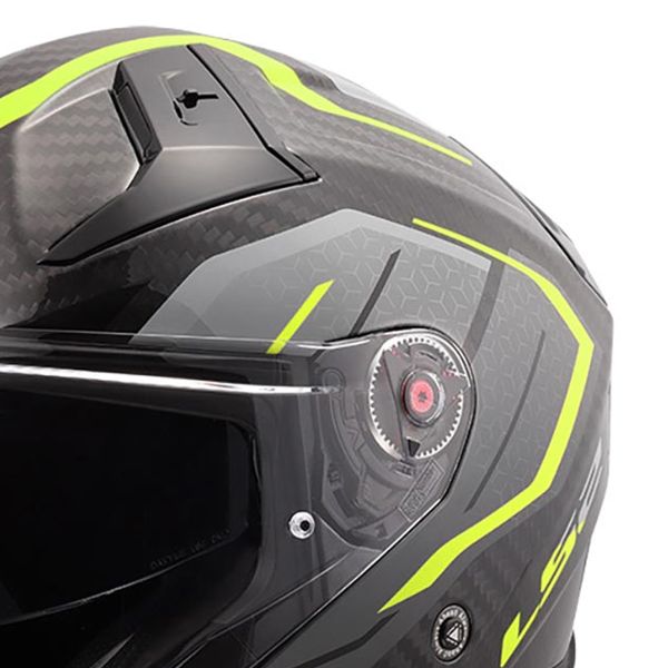 LS2 Infinity II C Urus H-Vis Amarillo OF603