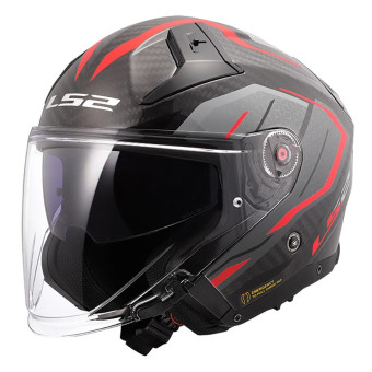 jet LS2 Infinity II C Urus Rojo OF603