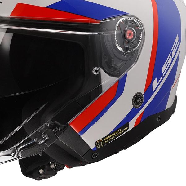 LS2 Infinity II Focus Gris Rojo OF603