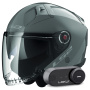 Casque jet LS2 Infinity II Nardo Grey OF603 + Kit Bluetooth Lokui K30