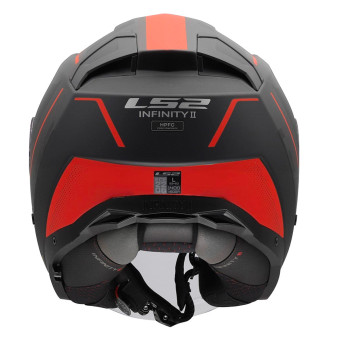 LS2 Infinity II Veyron Black Grey Red OF603