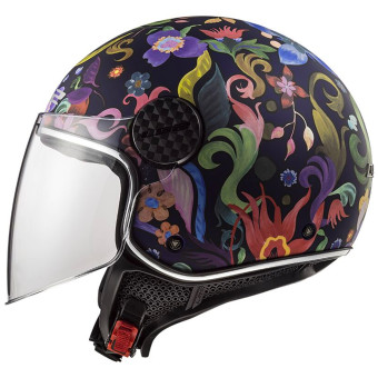 LS2 Sphere Lux II Bloom Blue Pink OF558