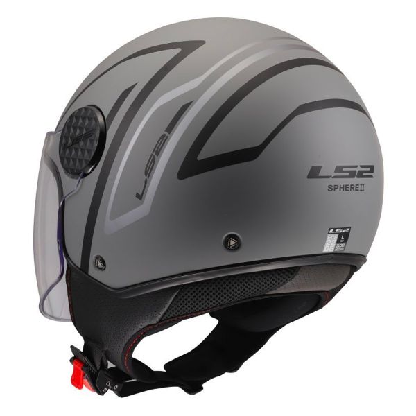 LS2 Sphere Lux II Minim Black Grey OF558