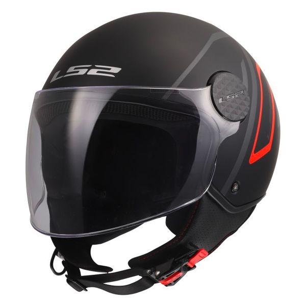 jet LS2 Sphere Lux II Minim Black Red OF558