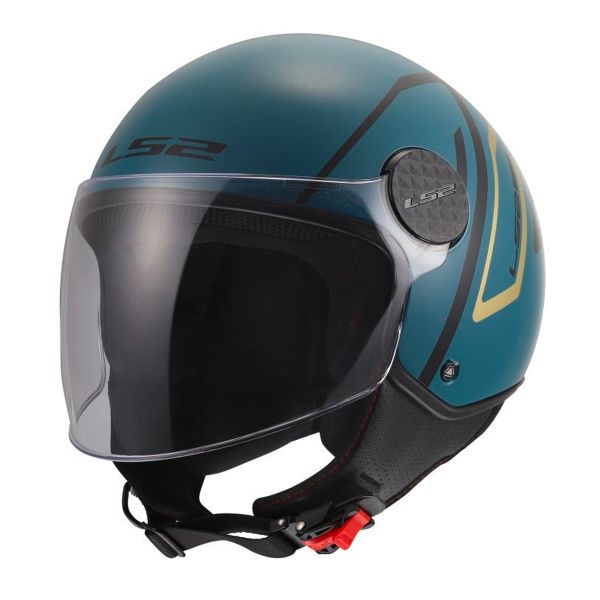 jet LS2 Sphere Lux II Minim Blue Teal OF558