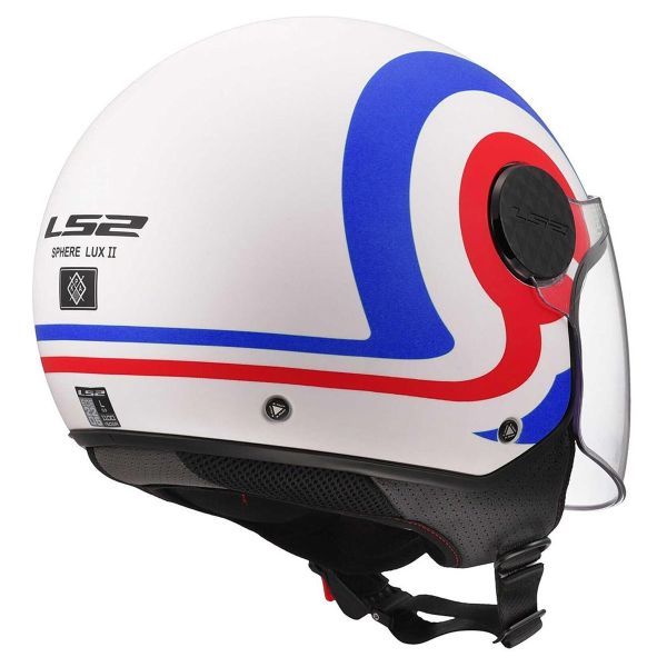 LS2 Esfera Lux II Urby Blanco Azul Rojo OF558