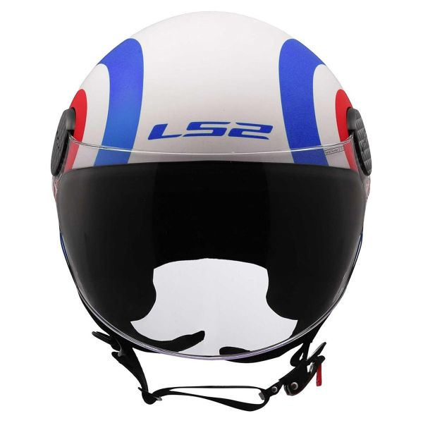 LS2 Esfera Lux II Urby Blanco Azul Rojo OF558
