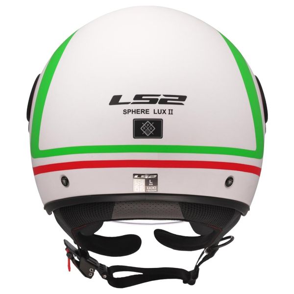 LS2 Esfera Lux II Urby Blanco Verde Rojo OF558