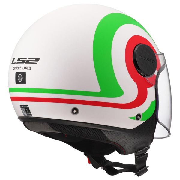 LS2 Esfera Lux II Urby Blanco Verde Rojo OF558