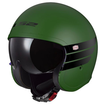 Casque jet LS2 Spitfire II Retro Matt Military Green OF599 Casque jet LS2 Spitfire II Retro Matt Military Green OF599