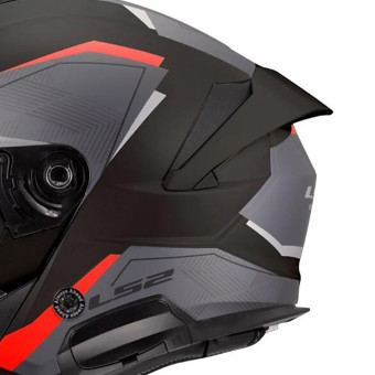 LS2 Verso II Air Negro Rojo OF618