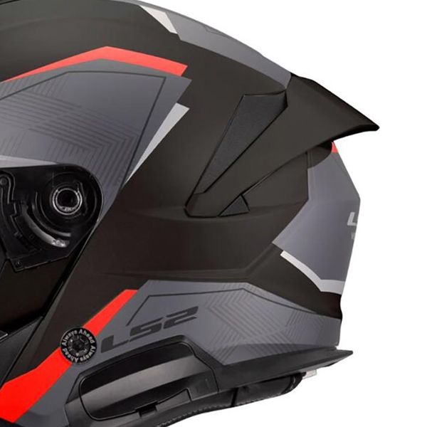 LS2 Verso II Air Negro Rojo OF618