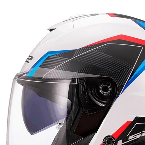 LS2 Verso II Air Blanco Azul Rojo OF618
