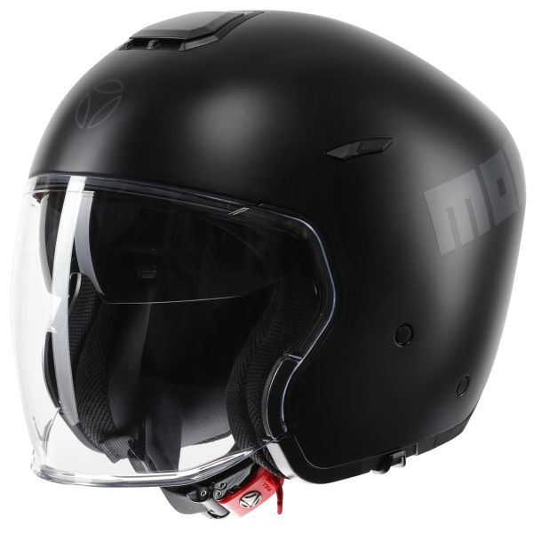 jet Momo Design Aero Negro Mate Gris Oscuro