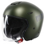 Casque jet Momo Design Aero Verde militar mate Antracita