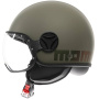 Casque jet Momo Design FGTR Classic Flip Matt Green Bronze