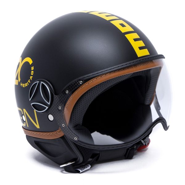 jet Momo Design FGTR Classic Heritage Matt Black Yellow