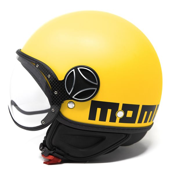 Casco moto Momo Design FGTR Classic Heritage Yellow Matt Black Al Mejor |
