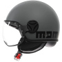 Casque jet Momo Design FGTR Classic Matt Grey Black