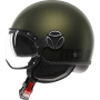 Casque jet Momo Design FGTR Evo Matt Green Black