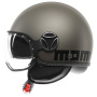 Casque jet Momo Design FGTR Evo Matt Titanium Frost Black